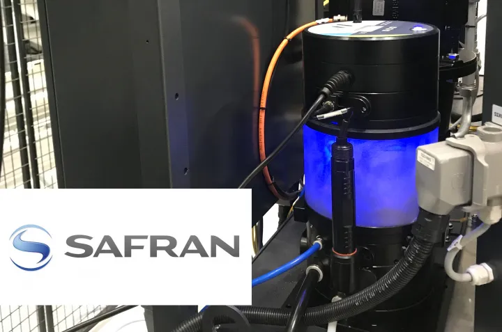 Will-Fill unit installed at Safran, with the Safran logo
